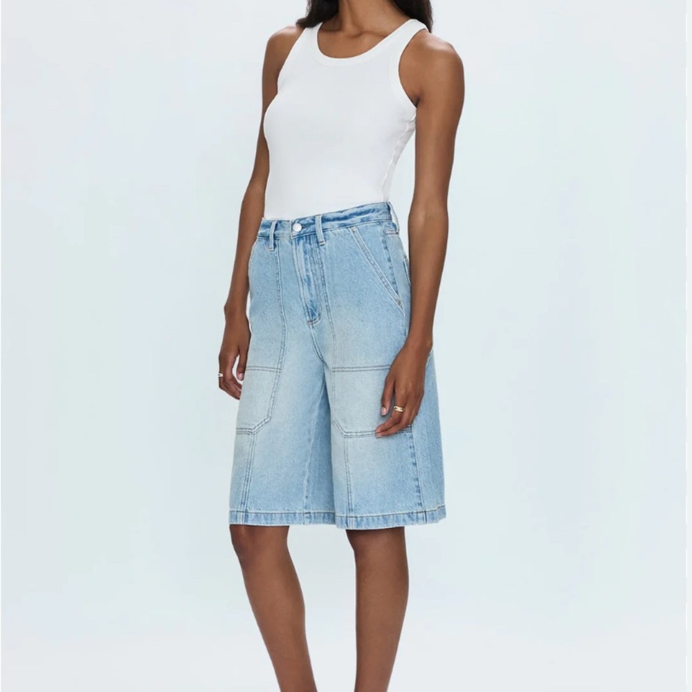 Pistola Light Blue Denim Bermudas
